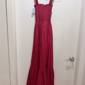 Hill House The Anjuli Nap Dress - Victorian Red Cotton/ XXS